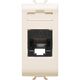 Priza modulara UTP RJ45 Gewiss, cat.6, ivoar, 1M, Chorus, GW11423