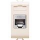 Priza modulara FTP RJ45 Gewiss, cat.6, ivoar, 1M, Chorus, GW11424