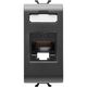 Priza modulara UTP RJ45 Gewiss, cat.6, negru, 1M, Chorus, GW12423