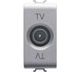 Priza modulara TV Gewiss, titan, 1M, Chorus