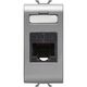 Priza modulara UTP RJ45 Gewiss, cat.5e, titan, 1M, Chorus, GW14421
