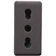 Priza modulara 2P+E Gewiss, negru, 1M, 16A, System, GW21203