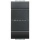Intrerupator modular cu revenire Bticino, antracit, 1M, Living-Light, L4055A