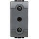 Priza modulara 2P+E Bticino, antracit, 1M, 10A, Living-Light, L4119