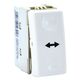 Intrerupator modular cap cruce Comtec, alb, 1M, Stil clasic