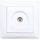 Priza TV de capat, incastrata, alb, Comtec, Camilya, MF0012-08125