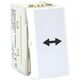 Intrerupator modular cap cruce Comtec, alb, 1M, Stil premium