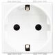 Priza modulara 2P+E Bticino, alb, 2M, 16A, Living-Light, N4141AN