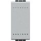 Intrerupator modular cu revenire Bticino, aluminiu, 1M, Living-Light, NT4005N