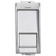 Priza modulara FTP RJ45 Bticino, cat.6, aluminiu, 1M, Living-Light, NT4279C6F