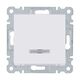 Mecanism intrerupator cu LED Hager, incastrat, alb, Lumina2