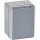 Priza 2P+E Legrand, cu capac, aplicata, gri, IP55, Plexo