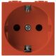 Priza modulara 2P+E Scame, rosu, 2M, 16A, Evolve, 109.6407.R