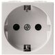 Priza modulara 2P+E Scame, alb, 2M, 16A, Evolve, 109.6407.W