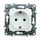 Mecanism priza 2P+E Legrand, incastrat, alb, cu protectie pentru copii, Niloe, 664539