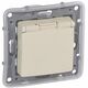 Mecanism priza 2P+E Legrand, cu capac opac, incastrat, ivoar, Niloe, 664847