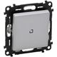 Mecanism intrerupator cu revenire Legrand, cu revenire si lumina de control, incastrat, aluminiu, Valena Life, 752312