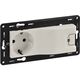 Mecanism priza 2P+E Legrand, cu USB, incastrat, ivoar, Valena Life, 753210