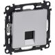Mecanism priza RJ45 UTP cat.6, incastrat, aluminiu, Valena Life, Legrand, 753342