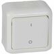 Intrerupator bipolar Legrand, aplicat, alb, IP44, Forix, 782366