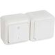 Priza 2P+E Legrand, cu capac si cu intrerupator bipolar, aplicata, alb, IP44, Forix, 782372