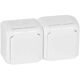 Priza 2P+E Legrand, dubla cu capac, aplicata, alb, IP44, Forix, 782374