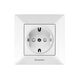 Priza 2P+E cu protectie pentru copii Panasonic, incastrat, alb, Arkedia