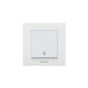 Intrerupator cu revenire Panasonic, incastrat, alb, IP20, Karre Plus, P-KPZ