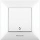 Intrerupator cap scara Panasonic, cu revenire, incastrat, alb, IP20, Arkedia Slim, P-SA.1R