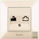 Priza RJ45 UTP, cat.5e, incastrata, bronz, Panasonic, Arkedia Slim