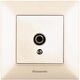 Priza TV de capat, incastrata, bej, Panasonic, Arkedia Slim