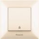 Intrerupator cu revenire Panasonic, incastrat, bej, IP20, Arkedia Slim, P-SA.Z.BG