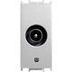 Priza modulara TV Panasonic, de capat, alb metalic, 1M, Thea Optima, P-TO.TV.F.MW