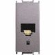 Priza modulara UTP RJ45 Panasonic, cat.6, antracit, 1M, Thea Optima, P-TOCAL1.6.AN