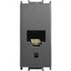 Priza modulara UTP RJ45 Panasonic, cat.6, fumuriu, 1M, Thea Optima, P-TOCAL1.6.DG