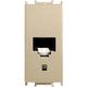 Priza modulara UTP RJ45 Panasonic, cat.6, auriu, 1M, Thea Optima, P-TOCAL1.6.DR