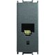 Priza modulara UTP RJ45 Panasonic, cat.6, negru, 1M, Thea Optima, P-TOCAL1.6.N