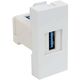 Priza modulara USB Kopos, alb, 1M, Quadro