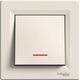 Intrerupator cu revenire Schneider, cu LED, incastrat, crem, Asfora, EPH1600123