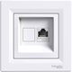 Priza RJ45 Schneider, cat.5e, incastrata, alb, Asfora, EPH5000121