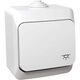 Intrerupator cu revenire Schneider, cu simbol lumina, aplicat, alb, IP44, Cedar Plus, WDE000513