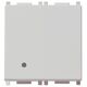 Intrerupator modular Vimar, argintiu, cu LED, 2M, 16A Plana 14001.FX.2.SL
