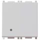 Intrerupator modular cap scara Vimar, cu LED, argintiu, 2M, 20A, Plana, 14006.2.SL