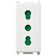 Priza modulara 2P+E Vimar, alb, 1M, 16A, Plana, 14203