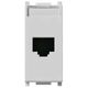 Priza modulara UTP RJ45 Vimar, cat.5e, argintiu, 1M, Plana, 14338.8.SL