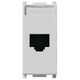 Priza modulara UTP RJ45 Vimar, cat.5e, argintiu, 1M, Plana, 14339.4.SL