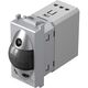 Intrerupator modular cu senzor de prezenta TEM, argintiu, 1M, Modul