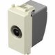 Priza modulara TV TEM, de trecere, fildes, 1M, Modul, KM12IW