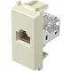 Priza modulara UTP RJ45 TEM, cat.5e, fildes, 1M, Modul, KM37IW
