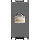 Priza modulara UTP RJ45 TEM, cat.6, antracit, 1M, Modul, KM39AT